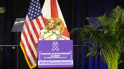 ‘Cancer doesn’t care who you vote for’: Dr. Jill Biden delivers keynote speech for Cancer Survivorship Summit at Nova Southeastern University